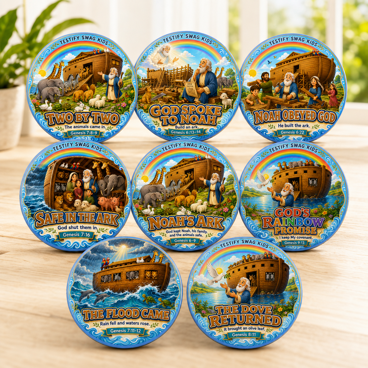Testify Swag Kids Noah's Ark storytelling magnet set