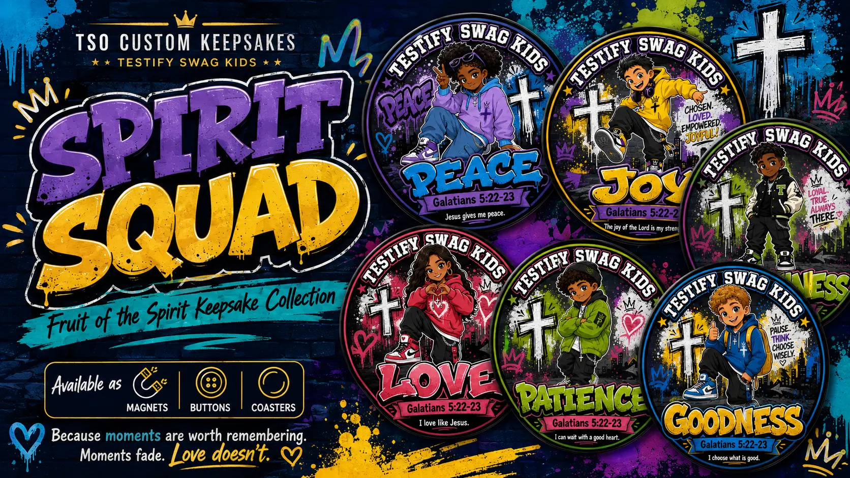 Spirit Squad — Fruit of the Spirit keepsake collection for kids, Galatians 5:22-23