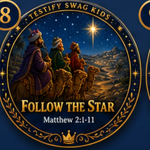Follow the Star nativity magnet for kids — Matthew 2:1-11