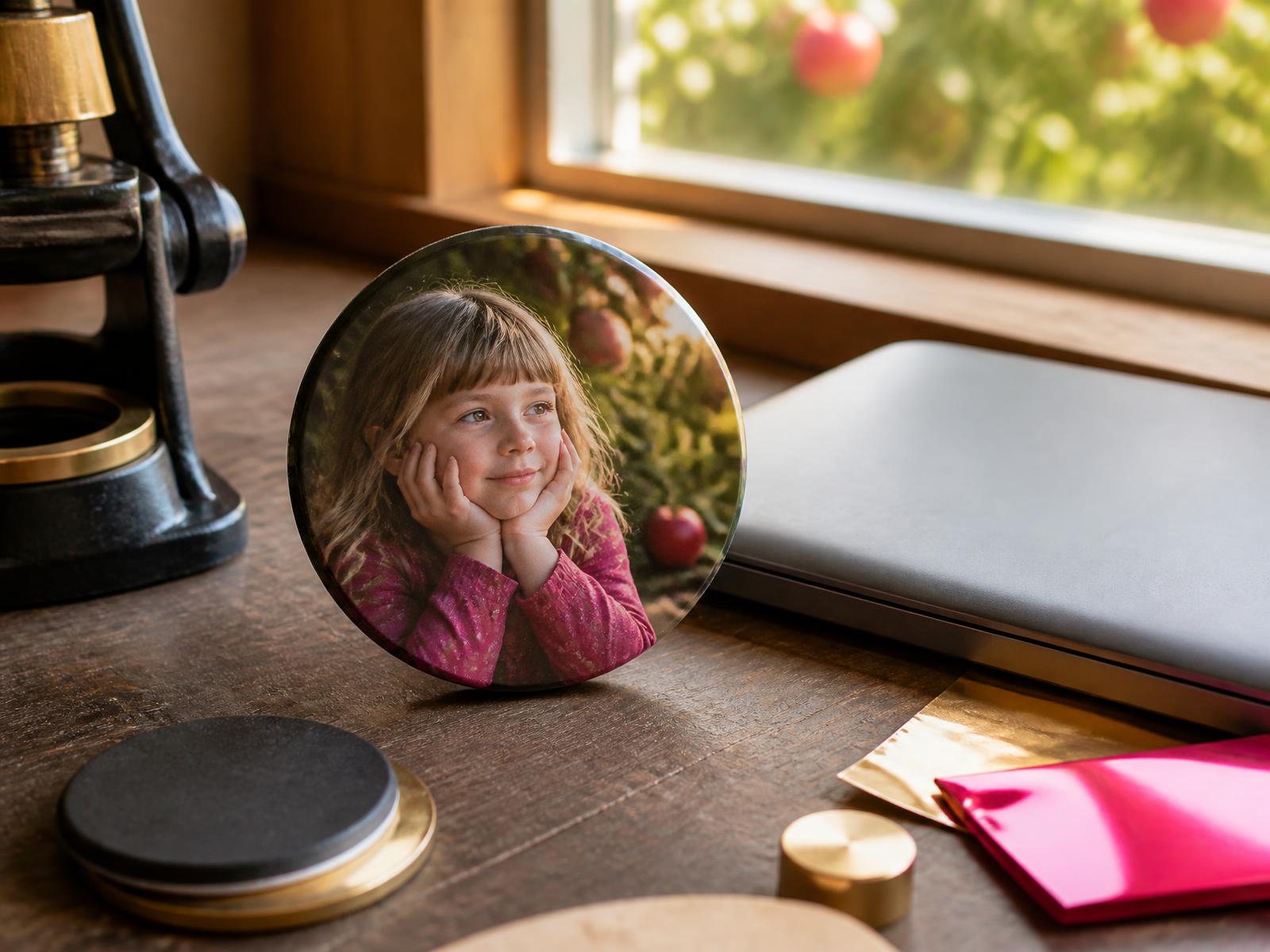 Custom photo magnets Yakima WA made from a child's first day of school photograph